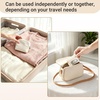 image:imageMkono Travel Jewelry Case Small WaterResistant PU Leather Jewelry Pouch Bags with Compartments for Storage Velvet Travel Jewelry Organizer for Bracelets Earrings Necklace Ring Gift for Women