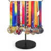 image:imageMkono Medal Hanger Display Metal Medal Holder Race Award Medals Display Stand for Running Sports Marathon Wrestling Taekwondo Wood and Iron Material 12x16 Inches BlackBlack