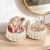image:imageMkono Macrame Makeup Brush Holder Organizer Comb Brushes Mini Storage Basket Set of 2 Boho Decor Baskets for Pen Pencil Box Container Small IvoryIvory