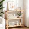 image:imageMkono Macrame Storage Basket Scalloped Edge Toilet Paper Basket Boho Woven Decor Small Countertop Organizer with Handles for Shelf Living Room Bedroom HomeOffice 1 Pack Ivory
