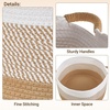 image:imageMkono Woven Storage Basket 47L Cotton Rope Blanket Basket with Handles Boho Decorative Bin Laundry Hamper for Toys Pillows Clothes Living Room Nursery 177W x 118H