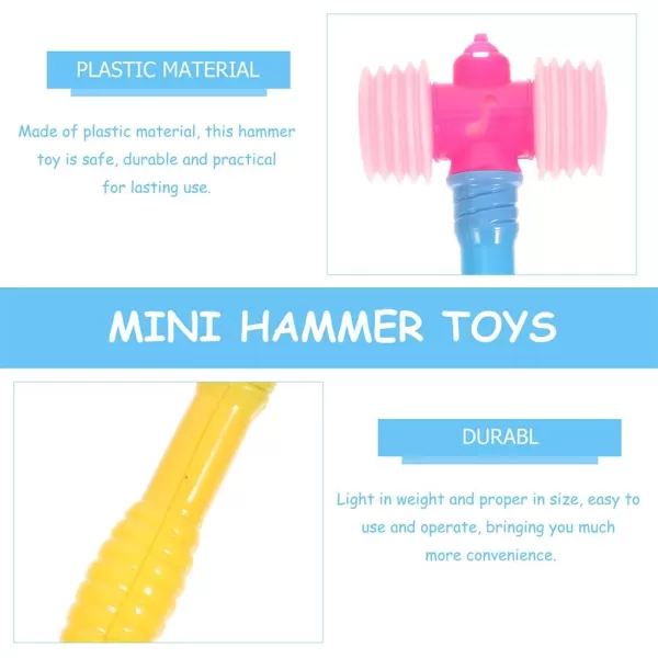 24pcs Childrens Bb Hammer Plastic Toy Hammer Children Sensory Toy Mallet Pounding Toy Toy Puzzle Toy Toys Squeaky Hammer Plaything Small Hammer Toys Plaything Gavel