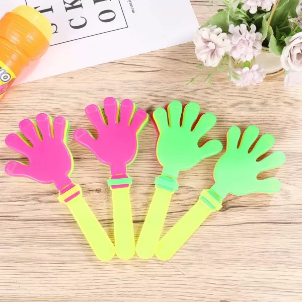 Plastic Hand Party Noise Makers 20 Pieces Hand Clappers Sporting Events Noisemakers Plastic Clapping Device Applause Makers Cheer Props for Party Clappers Noisemakers