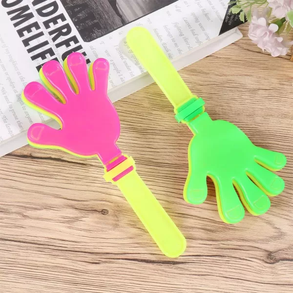 Plastic Hand Party Noise Makers 20 Pieces Hand Clappers Sporting Events Noisemakers Plastic Clapping Device Applause Makers Cheer Props for Party Clappers Noisemakers