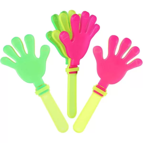 Plastic Hand Party Noise Makers 20 Pieces Hand Clappers Sporting Events Noisemakers Plastic Clapping Device Applause Makers Cheer Props for Party Clappers Noisemakers