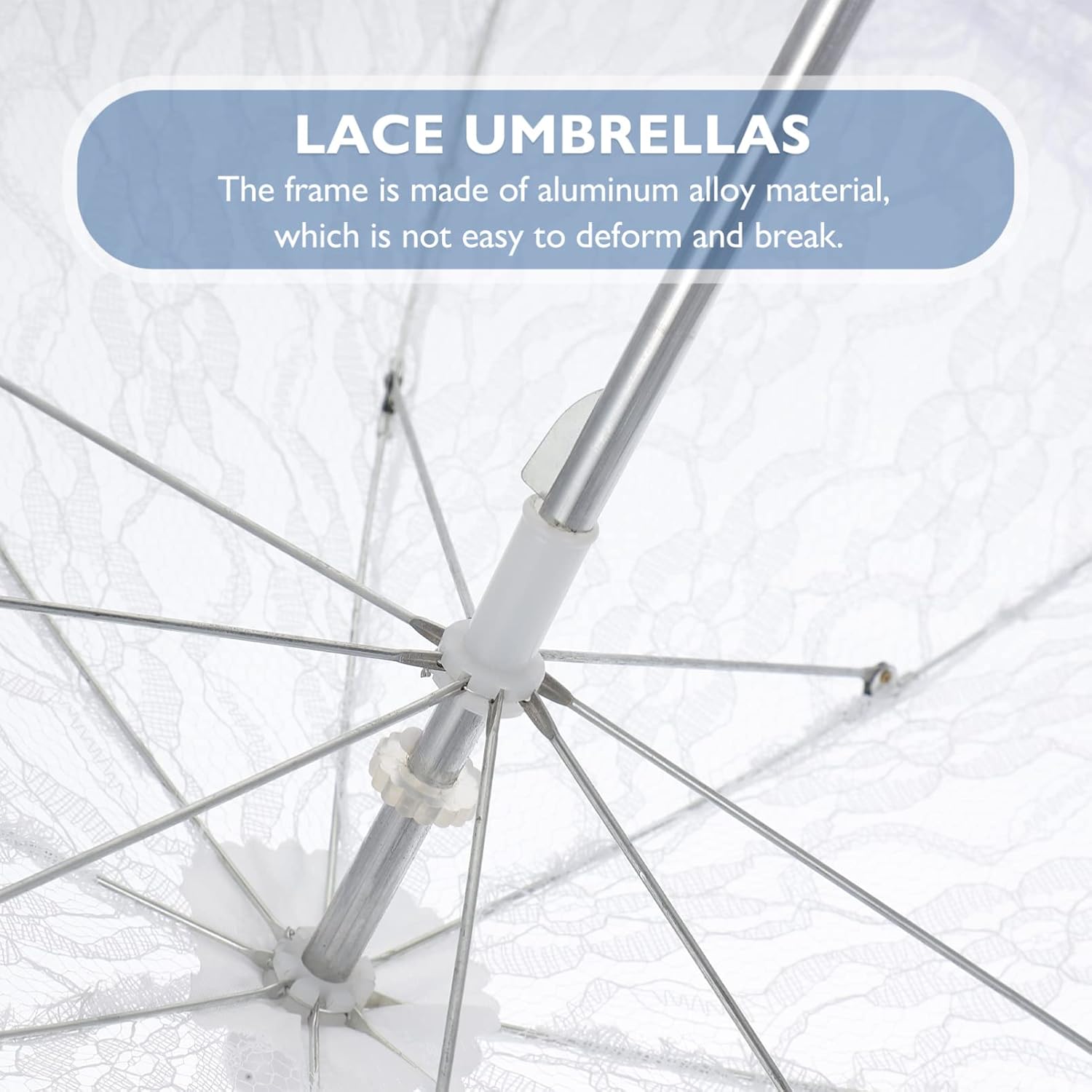 Toyvian Wedding Umbrellas Parasol Lace Parasol Umbrella Vintage Wedding Bridal Umbrella for Photo Props Wedding Decoration Wedding Lace Parasol Umbrella Retro