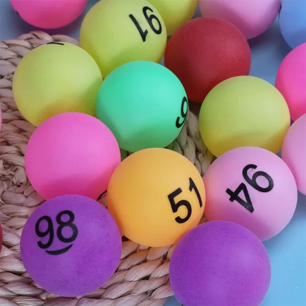 Balls Assorted Color 1 to 150 Numbered Table Tennis Balls for Game Party 150 Pieces