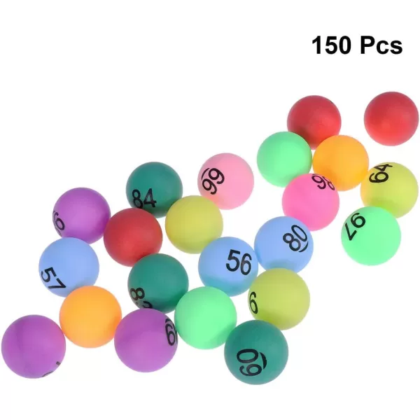 Balls Assorted Color 1 to 150 Numbered Table Tennis Balls for Game Party 150 Pieces