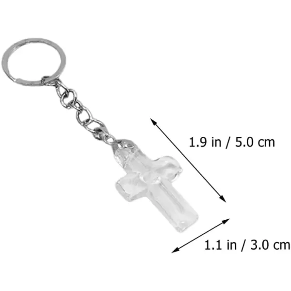 Car Decor Crystal Keychain Favor Holy Cross Keychain Keyring Crystal Keychain Purse Charms Car Bag Purse Handbags Pendant Key Ring Wedding Favors Wedding Wallet Keychain