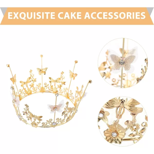 Toyvian 1pc Birthday Cake Decoration Female Birthday Accessory Crown Women Wedding Headdress Crafts for Wedding Party Childrens Table Decoration Birthday Bridal Headdress