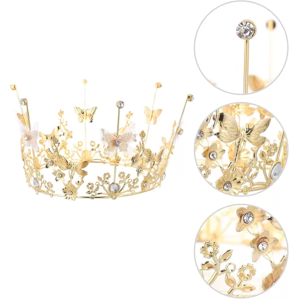 Toyvian 1pc Birthday Cake Decoration Female Birthday Accessory Crown Women Wedding Headdress Crafts for Wedding Party Childrens Table Decoration Birthday Bridal Headdress