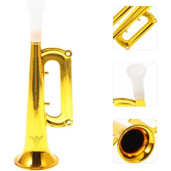 Toyvian Toy Trumpet Childrens Trumpet Toy 14pcs Plastic Trumpet Kids Trumpet Instrument Party Noise Makers Kids Birthday Party Favors Golden Kids Trumpet Toy Trumpet Party Air Horn