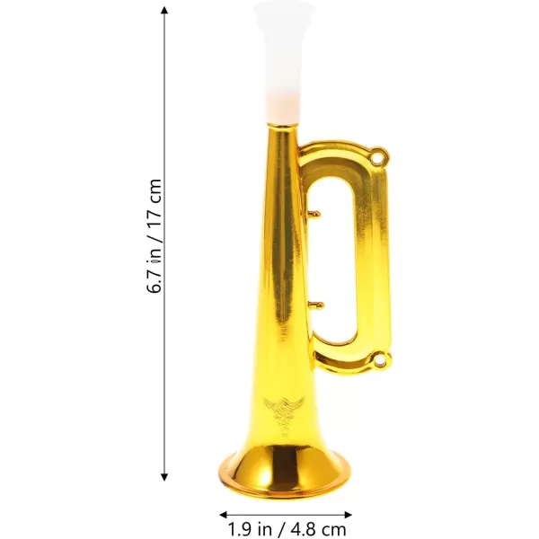 Toyvian Toy Trumpet Childrens Trumpet Toy 14pcs Plastic Trumpet Kids Trumpet Instrument Party Noise Makers Kids Birthday Party Favors Golden Kids Trumpet Toy Trumpet Party Air Horn