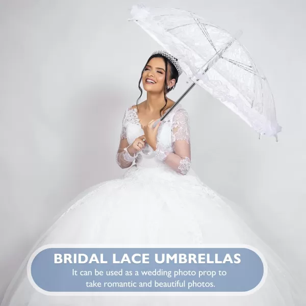 Toyvian Wedding Umbrellas Parasol Lace Parasol Umbrella Vintage Wedding Bridal Umbrella for Photo Props Wedding Decoration Wedding Lace Parasol Umbrella Retro