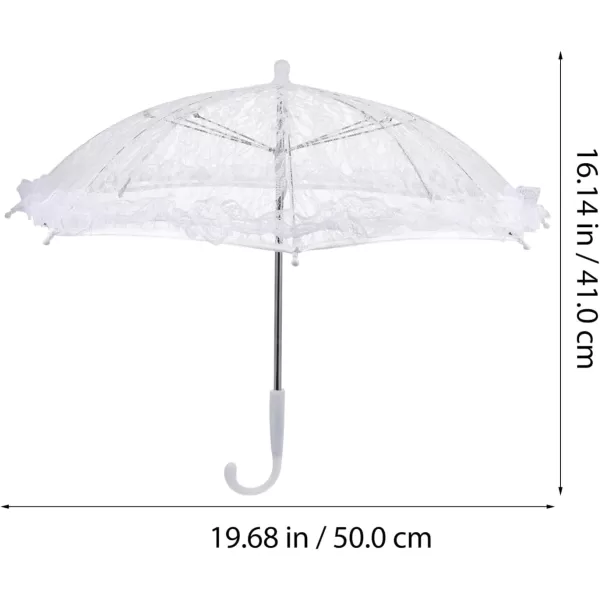 Toyvian Wedding Umbrellas Parasol Lace Parasol Umbrella Vintage Wedding Bridal Umbrella for Photo Props Wedding Decoration Wedding Lace Parasol Umbrella Retro
