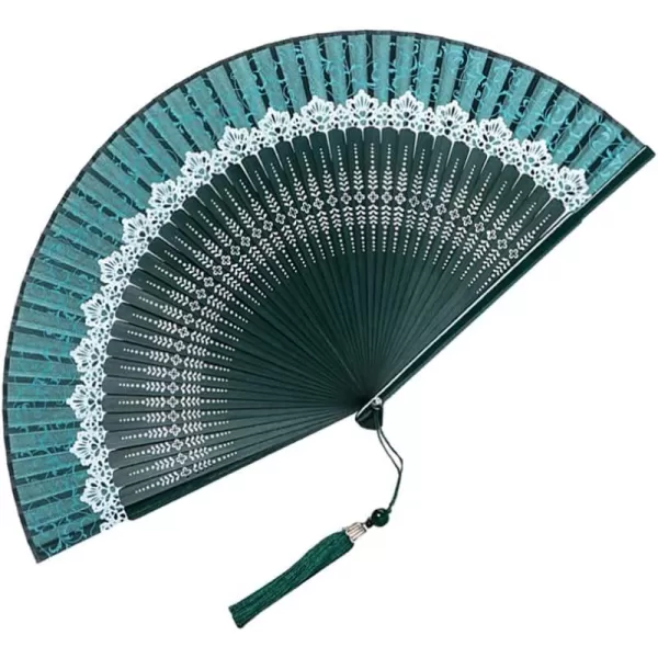 Toyvian 1pc Hollow Carved Bamboo Handheld Folding Fan Dance Handheld Fan Retro Fan