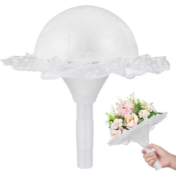 Toyvian Bridal Flower Bouquet Holder Wedding Bouquet Holder of Flowers Floral Foam Bouquet Holder Artificial Flowers Bouquet Holder Large Bouquet Holder for Wedding or Engaged