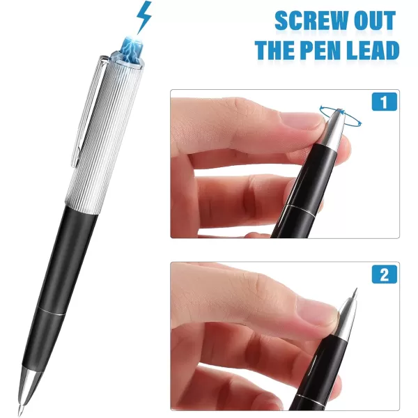 Toyvian 2pcs Electric Pen Safe Fun Ballpoint Pens Prank Joke Trick Toys for Fools Day Prank Pen Finger Prank Toy Pen for Halloween Gifts Carnival Gifts Birthday Party Gifts