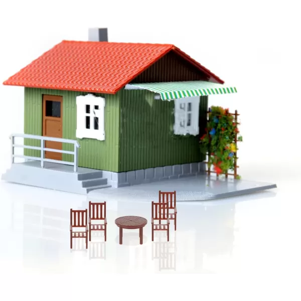 Toyvian 3 Sets Dollhouse Miniature Furniture Mini House Table and Chair Models Set 1 30 Plastic Furniture Toy for DIY Fairy Garden Dollhouse Decoration Pretend Toys2X2X14CM