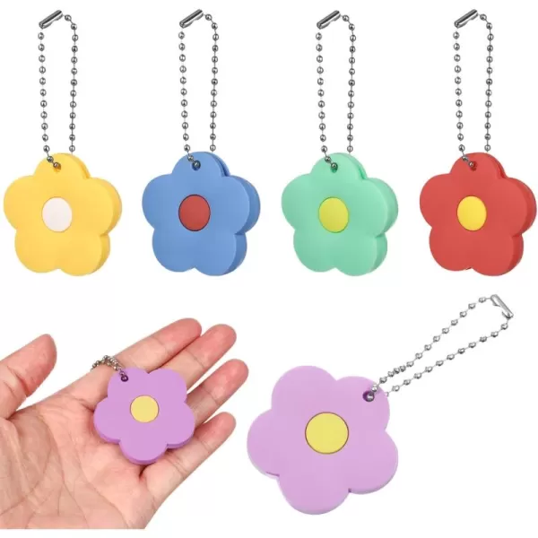 Toyvian 5pcs Silicone Key Covers for House Keys Silicone Flower Key Cap House Keys Tags Cute Flower Key Protector Caps House Key Sleeves Key Covers Caps Cute for Women 16 inches