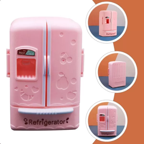 Kids Kitchen Toy Refrigerator Pretend Fridge Refrigerator Toy Kitchen Pretend Play Toys Kitchen Appliances Kitchen Toy Food Accessories for Kids Play Food