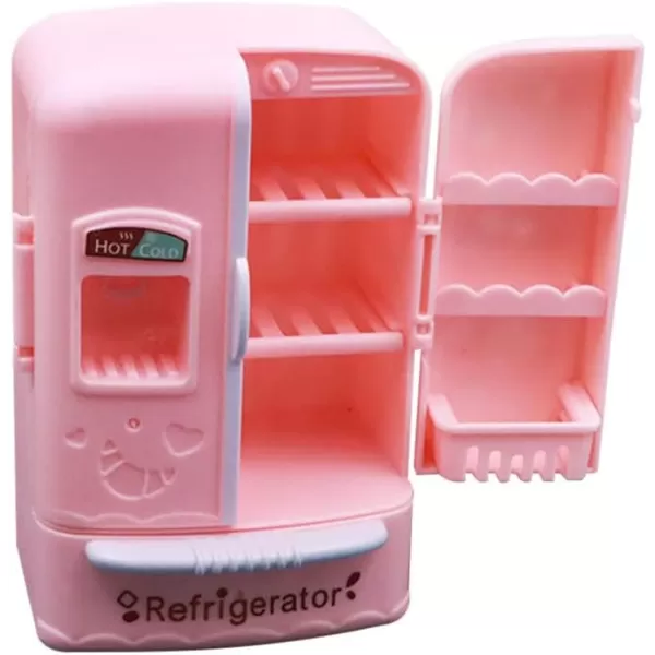 Kids Kitchen Toy Refrigerator Pretend Fridge Refrigerator Toy Kitchen Pretend Play Toys Kitchen Appliances Kitchen Toy Food Accessories for Kids Play Food