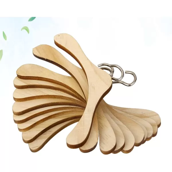 Toyvian Kids Hangers Kids Hangers Coat Hangers 10pcs Wooden Doll Doll Accessory Mini Hangers for Earrings 18 inch Doll Hangers Closet Hangers Doll Shirt Hangers Coat Hangers Coat HangersLight Brown