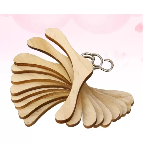 Toyvian Kids Hangers Kids Hangers Coat Hangers 10pcs Wooden Doll Doll Accessory Mini Hangers for Earrings 18 inch Doll Hangers Closet Hangers Doll Shirt Hangers Coat Hangers Coat HangersLight Brown