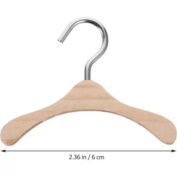 Toyvian Kids Hangers Kids Hangers Coat Hangers 10pcs Wooden Doll Doll Accessory Mini Hangers for Earrings 18 inch Doll Hangers Closet Hangers Doll Shirt Hangers Coat Hangers Coat HangersLight Brown