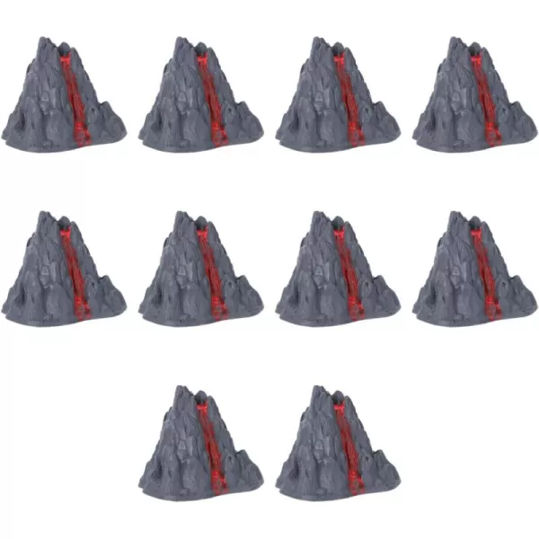 Toyvian 10pcs Volcano Toy volcano kit volcano toy birthday party supplies Volcanic Eruption Model