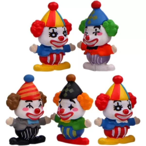 Toyvian Carnival Ornaments Table Clown Toy Mini Clown Decor Mini Clown Figurines Mini Clown Doll Micro Landscape Clown Clown Accessories