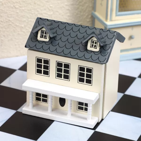 Toyvian Mini DIY Model Wooden Dollhouse kit Christmas Village Houses Toy House House Kit 3D Miniature Dollhouse Kit