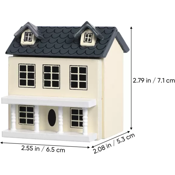 Toyvian Mini DIY Model Wooden Dollhouse kit Christmas Village Houses Toy House House Kit 3D Miniature Dollhouse Kit