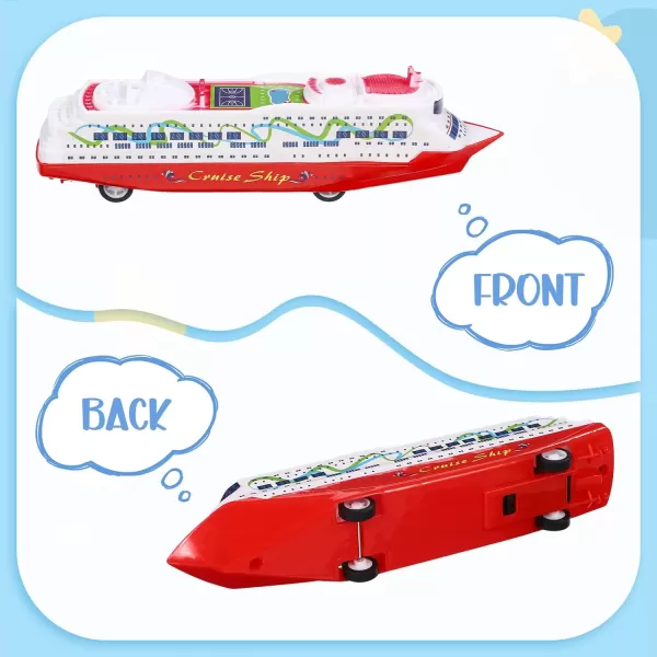 Toyvian 5Pcs Cruise Models Ocean Liner Cruise Yacht Model Collection Toy Plastic Models Toys Boy Plastic Ornament Toy Xmas 63 X 177 X 126 inches Assorted Style