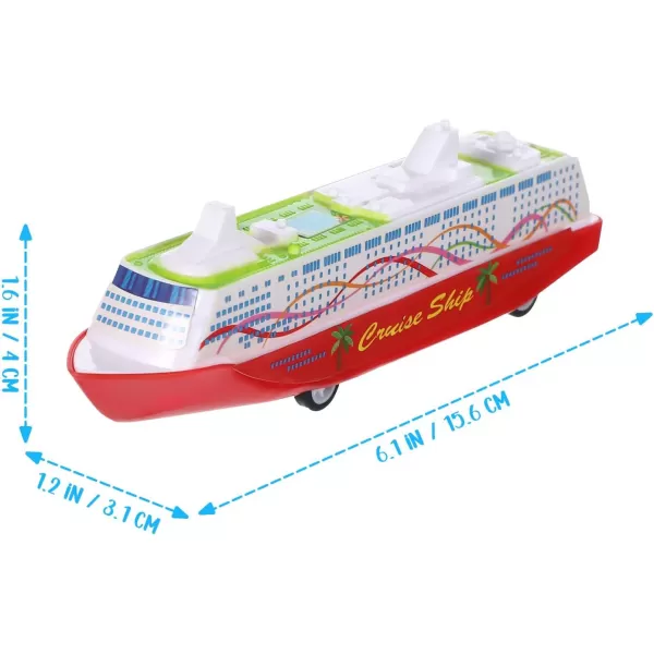 Toyvian 5Pcs Cruise Models Ocean Liner Cruise Yacht Model Collection Toy Plastic Models Toys Boy Plastic Ornament Toy Xmas 63 X 177 X 126 inches Assorted Style