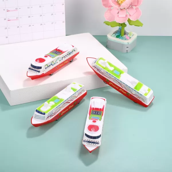 Toyvian 5Pcs Cruise Models Ocean Liner Cruise Yacht Model Collection Toy Plastic Models Toys Boy Plastic Ornament Toy Xmas 63 X 177 X 126 inches Assorted Style