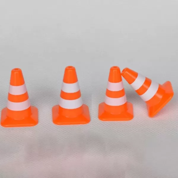 Toyvian 7pcs Miniature Traffic Cones Traffic Signs Mini Traffic Signs Roadblock Cone Pretend Play Toys for Sand Table Engineering ConstructionOrange 14pcs