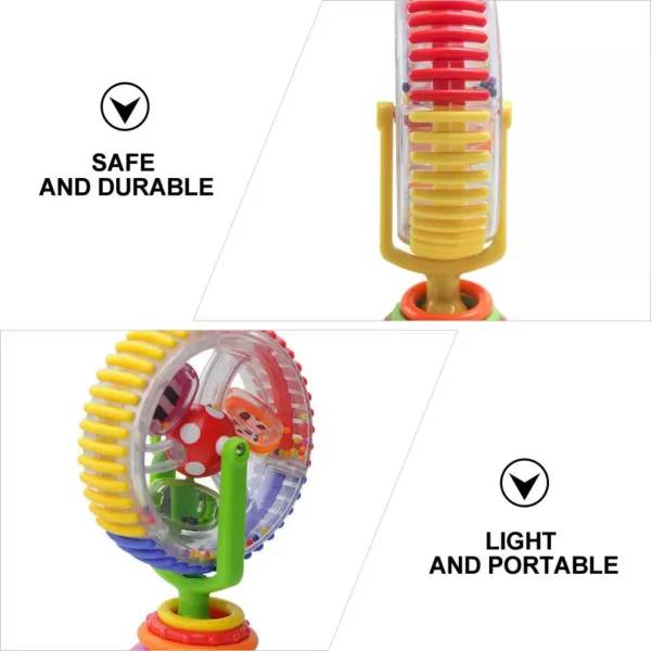 Toyvian High Chair Toy Baby Ferris Wheel Toy Suction Cup Newborn Spinner Activity Toy Newborn High Chair Rattle Interactive Development Educational Toy for Feeding Plaything Early Development