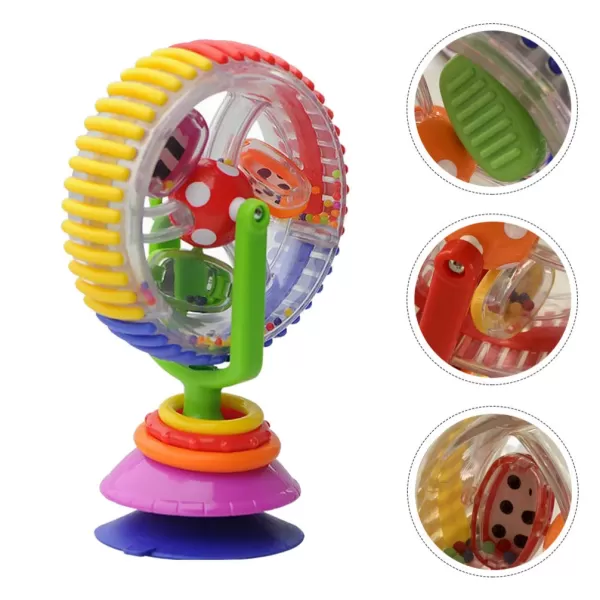 Toyvian High Chair Toy Baby Ferris Wheel Toy Suction Cup Newborn Spinner Activity Toy Newborn High Chair Rattle Interactive Development Educational Toy for Feeding Plaything Early Development