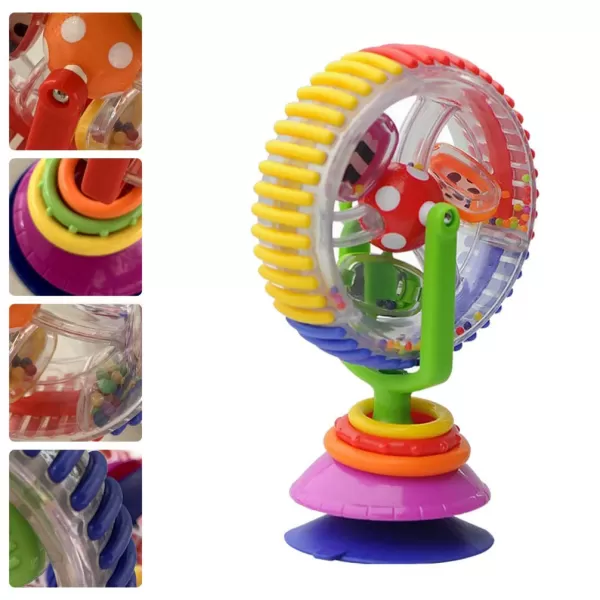 Toyvian High Chair Toy Baby Ferris Wheel Toy Suction Cup Newborn Spinner Activity Toy Newborn High Chair Rattle Interactive Development Educational Toy for Feeding Plaything Early Development