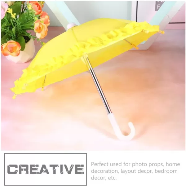 Toyvian Home Decor Home Decor 3pcs Mini Umbrella Toys Mini Rainy Umbrella Model Polyester Silk Miniature Umbrella Toys Photo Props Random Color 28cm Kids Toys Kids Toys