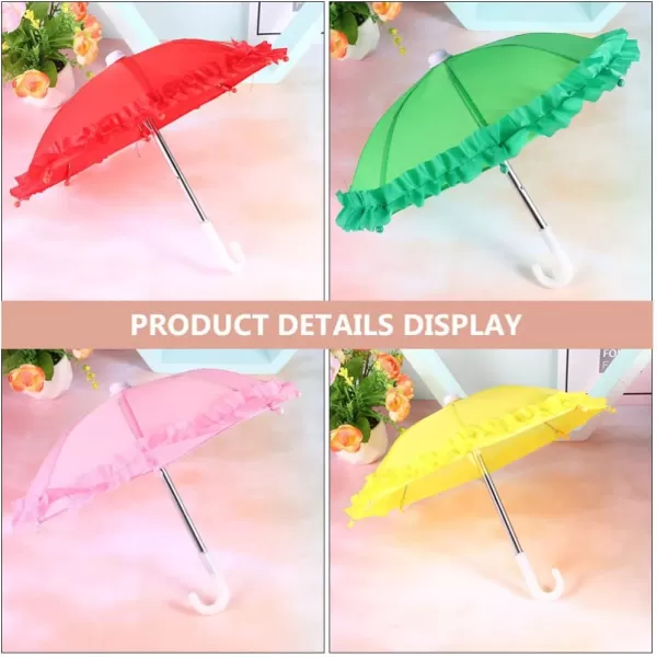 Toyvian Home Decor Home Decor 3pcs Mini Umbrella Toys Mini Rainy Umbrella Model Polyester Silk Miniature Umbrella Toys Photo Props Random Color 28cm Kids Toys Kids Toys