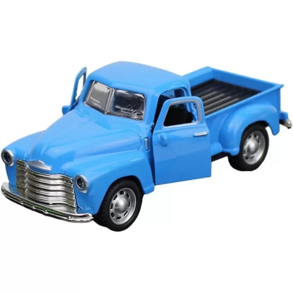 Diecast Model Cars Toy Alloy Stepside Pickup Truck Model Collection Metal Classic Vintage Old Fashioned Tabletop Truck Figurine Decoration for Home Car Office Kids Sky BlueSkyblue