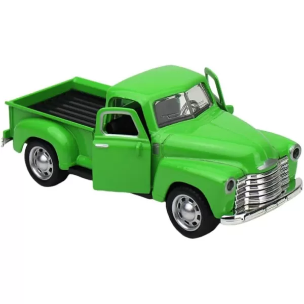 Diecast Model Cars Toy Alloy Stepside Pickup Truck Model Collection Metal Classic Vintage Old Fashioned Tabletop Truck Figurine Decoration for Home Car Office Kids Sky BlueGreen