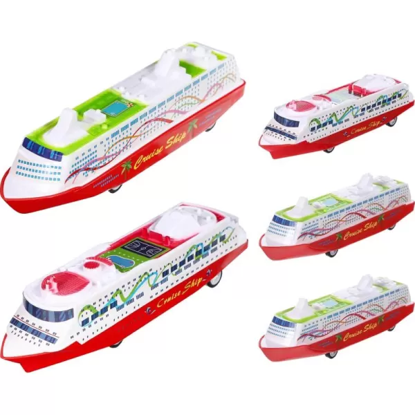 Toyvian 5Pcs Cruise Models Ocean Liner Cruise Yacht Model Collection Toy Plastic Models Toys Boy Plastic Ornament Toy Xmas 63 X 177 X 126 inches Assorted Style