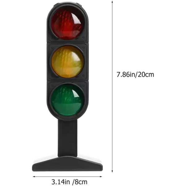 Toyvian 3Pcs Traffic Light Toy Stoplight Model 20x8cm Traffic Signs Light Mini Stop Light Pretend Play Traffic Lamp Toy Simulation Traffic Lights Child Educational Toy