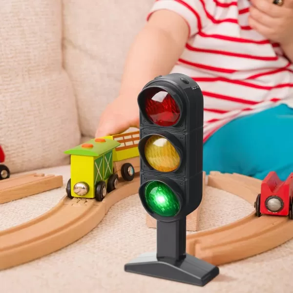 Toyvian 3Pcs Traffic Light Toy Stoplight Model 20x8cm Traffic Signs Light Mini Stop Light Pretend Play Traffic Lamp Toy Simulation Traffic Lights Child Educational Toy