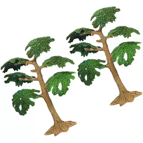 Toyvian Model Trees Cypress Miniature Artificial Tree Fake Plants Train Trees for Sand Table Models Scene Decoration 2PC Size M