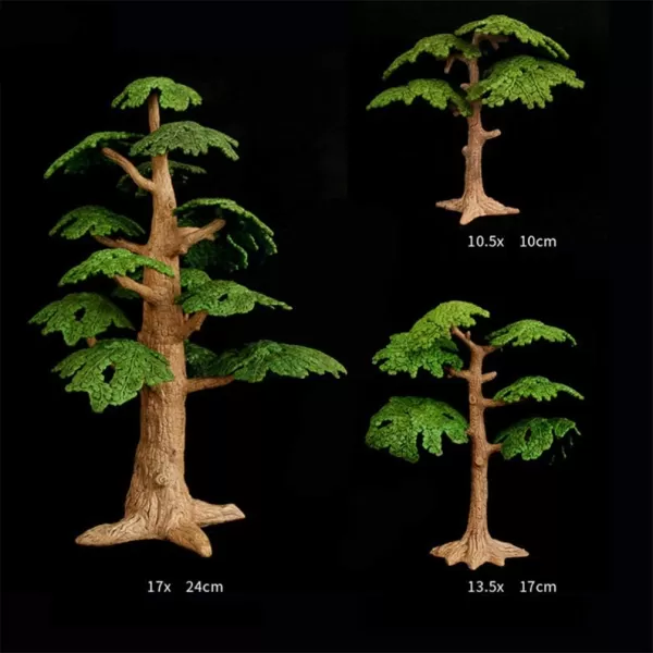 Toyvian Model Trees Cypress Miniature Artificial Tree Fake Plants Train Trees for Sand Table Models Scene Decoration 2PC Size M