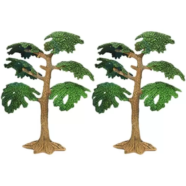 Toyvian Model Trees Cypress Miniature Artificial Tree Fake Plants Train Trees for Sand Table Models Scene Decoration 2PC Size M